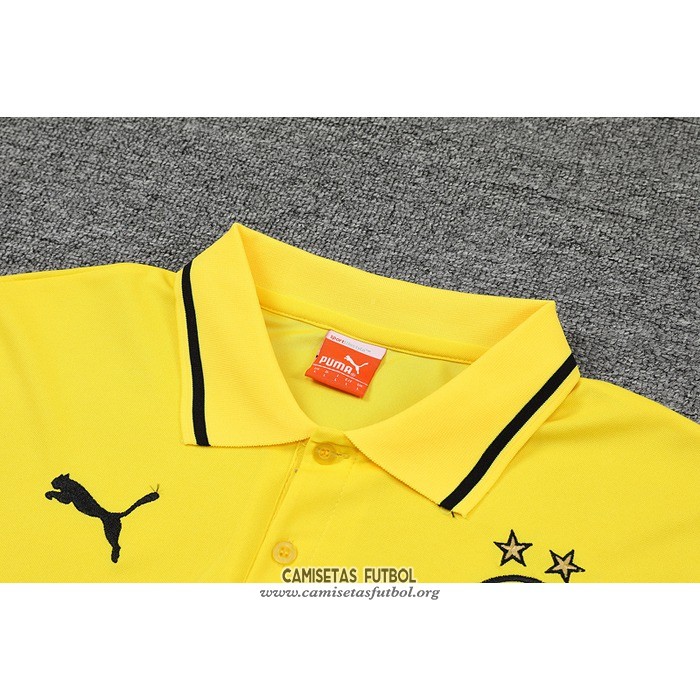 Camiseta Polo del Borussia Dortmund 2022/2023 Amarillo y Blanco